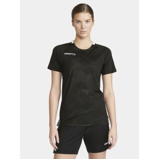 Craft Sport-Shirt (Trikot) Premier Solid Jersey (rec. Polyester, hohe Elastizität) schwarz Damen
