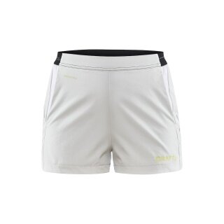 Craft Sporthose (Short) Pro Control Impact - elastisches Material, mit Innenslip - weiss/lime Damen