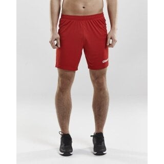 Craft Sporthose (Short) Squad Solid - ohne Innenshort, elastisches Material - rot Herren