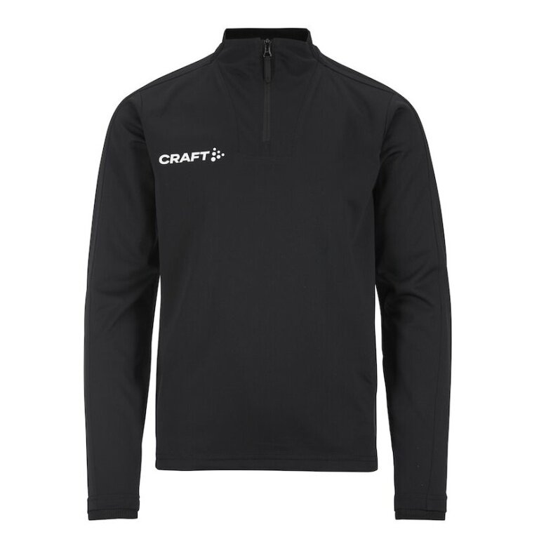 Craft Sport-Langarmshirt Evolve 2.0 Halfzip (100% rec. Polyester) schwarz Kinder