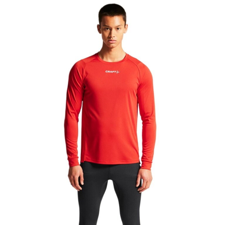 Craft Sport-Langarmshirt Rush 2.0 Tee (leicht, funktionell) rot Herren