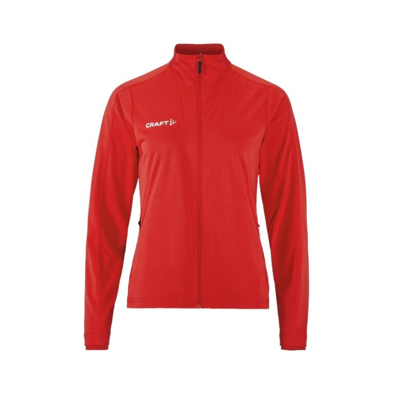 Craft Sport-Trainingsjacke Evolve 2.0 Full Zip (strapazierfähig, elastisch) rot Damen