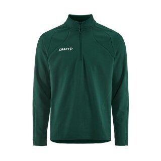 Craft Sport-Langarmshirt Extend 2.0 Half Zip (moderner Look, sehr elastisches Material) dunkelgrün Herren