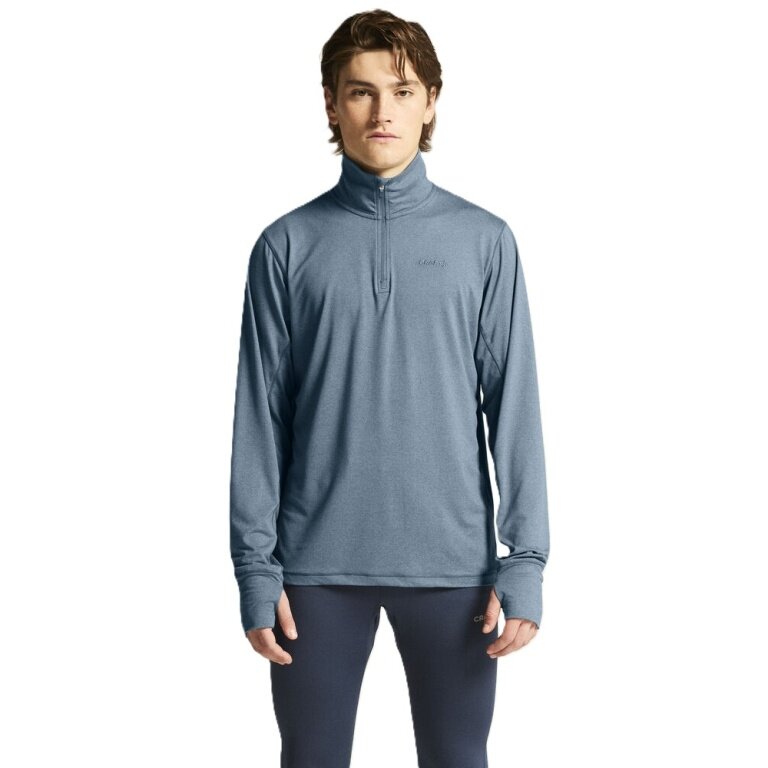 Craft Sport-Langarmshirt Flow Half-Zip (leicht, weiches Tragegefühl) blau Herren