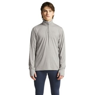 Craft Sport-Langarmshirt Flow Half-Zip (leicht, weiches Tragegefühl) grau Herren