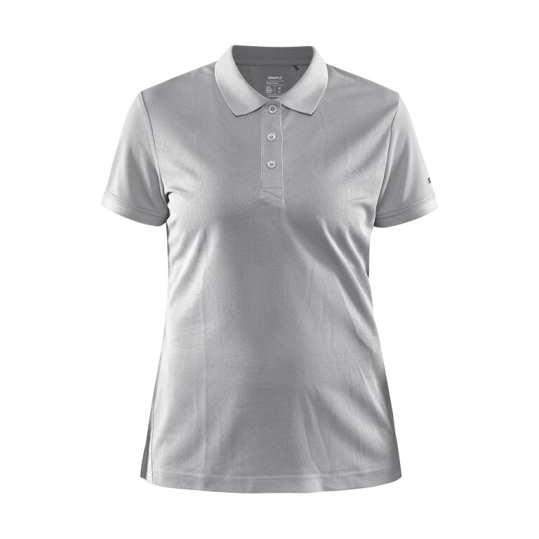 Craft Sport-Polo Core Unify (funktionelles Recyclingpolyester) hellgrau Damen