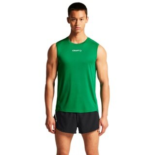 Craft Sport-Tank Rush 2.0 Singlet ärmellos (100% rec. Polyester) grün Herren