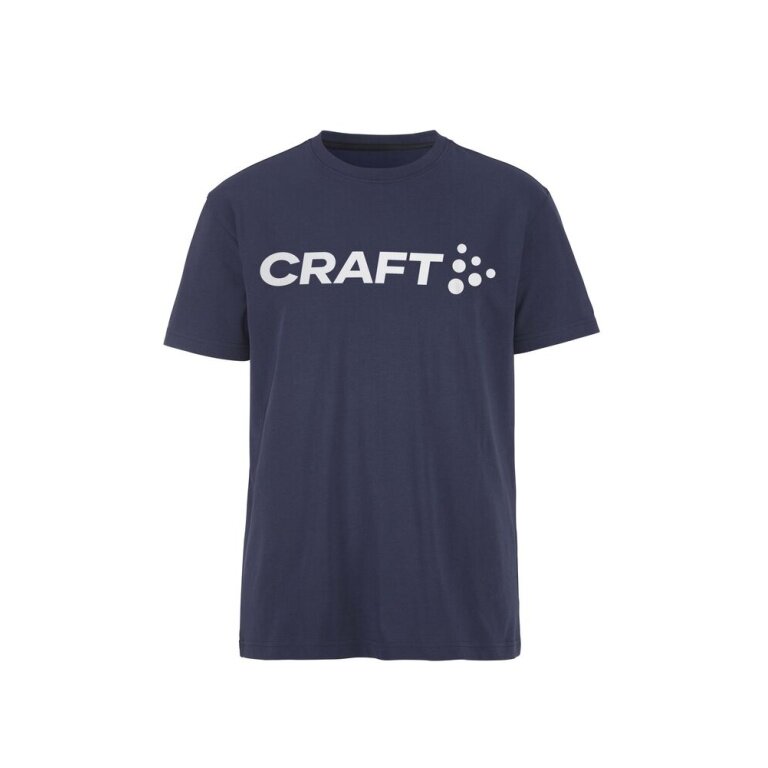 Craft Sport-Tshirt Community 2.0 Tee (Logo, Baumwolle-Mischung) navyblau Herren