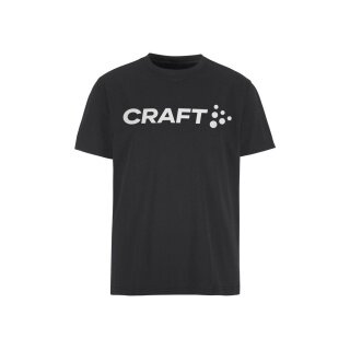 Craft Sport-Tshirt Community 2.0 Tee (Logo, Baumwolle-Mischung) schwarz Herren