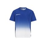 Craft Sport-Tshirt Evolve 2.0 Structured Graphic Jersey (elastisches Material) blau/weiss Kinder