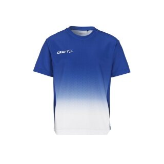 Craft Sport-Tshirt Evolve 2.0 Structured Graphic Jersey (elastisches Material) blau/weiss Kinder