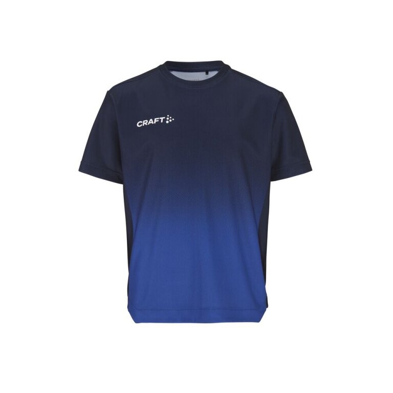 Craft Sport-Tshirt Evolve 2.0 Structured Graphic Jersey (elastisches Material) navyblau/blau Kinder