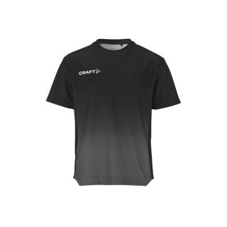 Craft Sport-Tshirt Evolve 2.0 Structured Graphic Jersey (elastisches Material) schwarz/grau Kinder