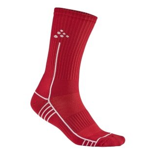 Craft Sportsocken Progress Mid (feuchtigkeitstransport) rot - 1 Paar