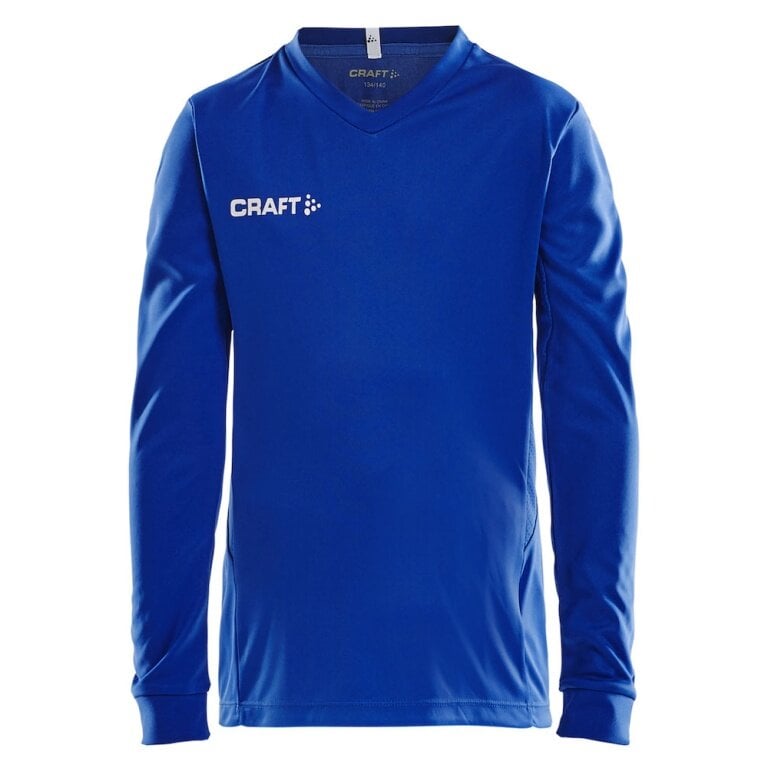 Craft Sport-Langarmshirt (Trikot) Squad Solid - hohe Elastizität, ergonomisches Design - kobaltblau Kinder