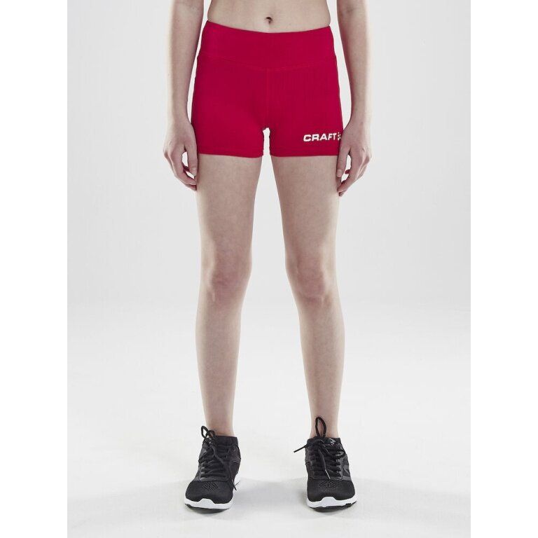 Craft Sport-Tight Squad Hotpants (funktionell Material, enganliegend) kurz rot Kinder
