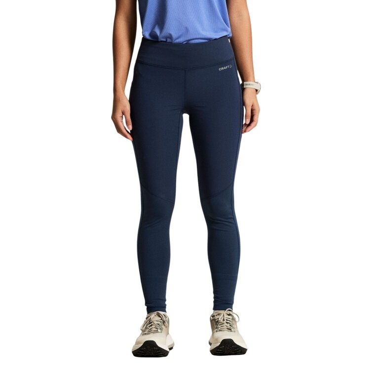 Craft Trainingshose Adv Essence Warm Wind Tights 2 (enganliegend, elastischer Bund) navyblau Damen