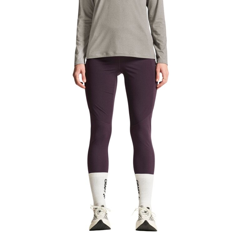 Craft Trainingshose Adv Essence Warm Wind Tights 2 (enganliegend, elastischer Bund) violett Damen