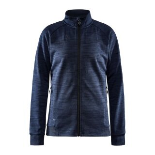 Craft Trainingsjacke ADV Unify (funktionelles Recyclingpolyester) melangeblau Damen