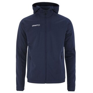 Craft Trainingsjacke Evolve 2.0 Brushed Hood (strapazierfähig, Feuchtigkeitstransport) navyblau Herren