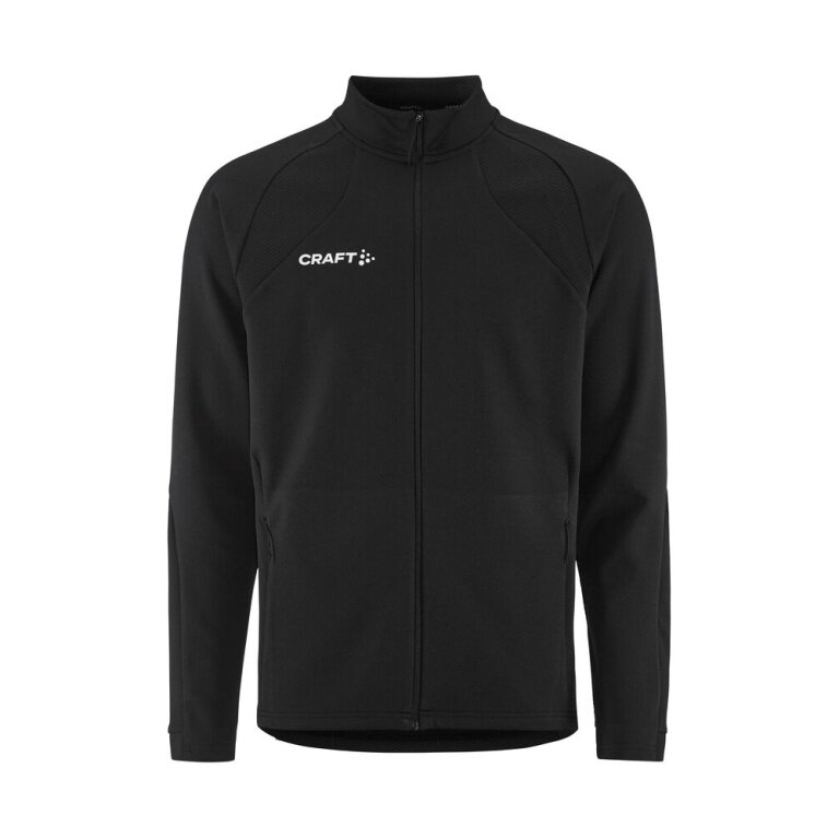 Craft Trainingsjacke Extend 2.0 Full Zip (moderner Look, sehr elastisches Material) schwarz Herren