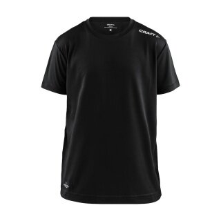Craft Sport-Tshirt Coummunity Function (100% Polyester, schnelltrocknend) schwarz Kinder