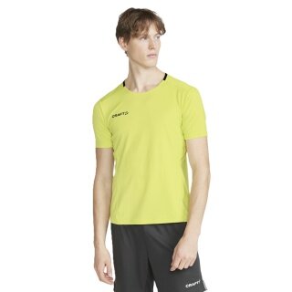 Craft Sport-Tshirt Extend Jersey (rec. Polyester, Mesh-Einsätze) gelb Herren