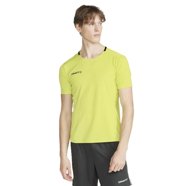 Craft Sport-Tshirt Extend Jersey (rec. Polyester, Mesh-Einsätze) gelb Herren