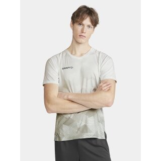 Craft Sport-Tshirt (Trikot) Premier Fade Jersey (rec. Polyester, V-Ausschnitt) weiss Herren