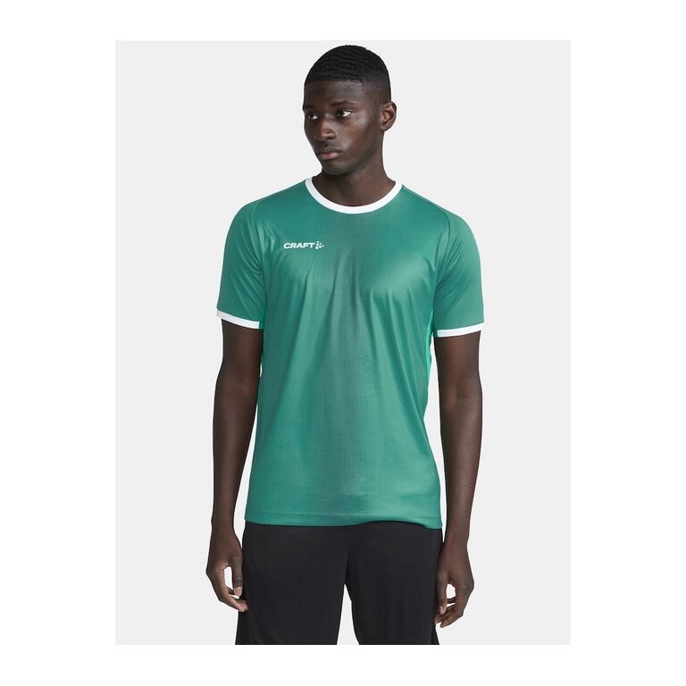 Craft Sport-Tshirt (Trikot) Progress 2.0 Graphic Jersey - leicht, funktionell und Stretchmaterial - grün/weiss Herren
