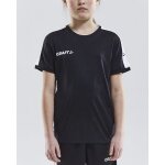 Craft Sport-Tshirt Progress Practise (100% Polyester) schwarz/weiss Kinder