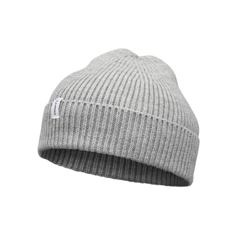 Craft Wintermütze Urban Rib Beanie (warm, Rippstruktur) grau - 1 Stück