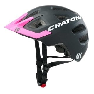 Cratoni Kinder-Fahrradhelm Maxster PRO #22 matt schwarz/pink