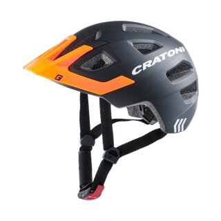 Cratoni Kinder-Fahrradhelm Maxster PRO #22 matt schwarz/orange
