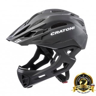 Cratoni Fahrradhelm C-Maniac (Full Protection) schwarz matt