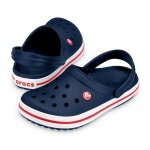 Crocs Sandale Crocband Clog navyblau/weiss/rot - 1 Paar