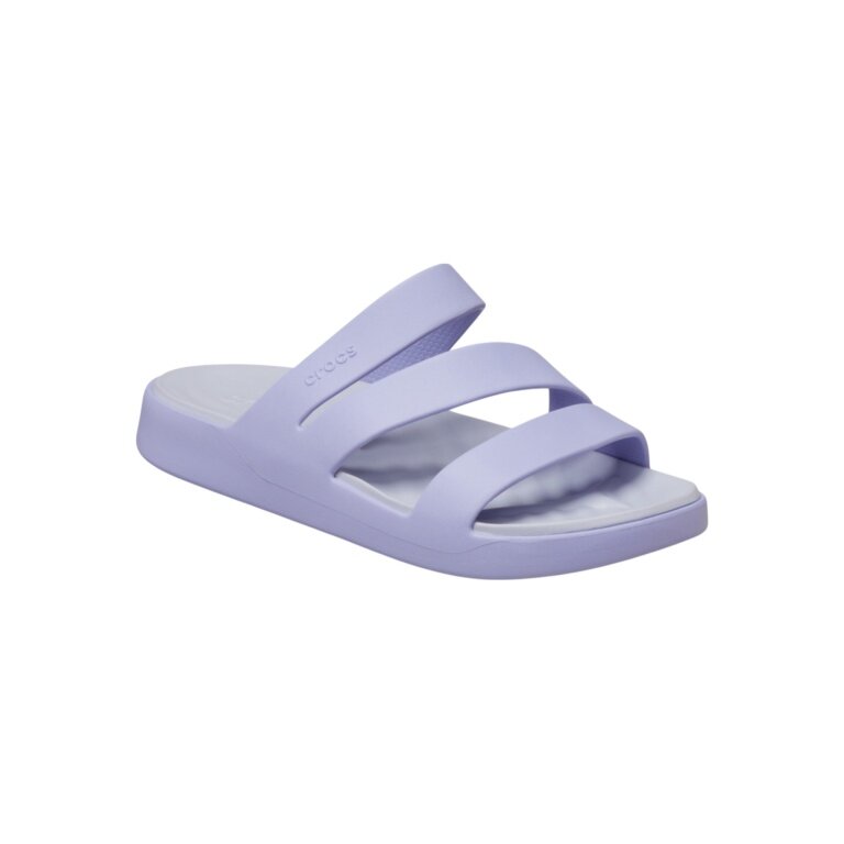 Crocs Sandale Getaway Strappy (leichtes, nahtlos, flexibel) violett Damen