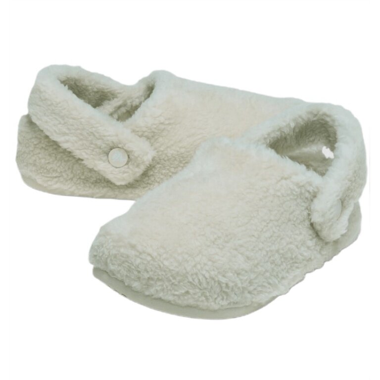 Crocs Hausschuhe Classic Cozzzy Slipper (Kunstfell, warm) naturweiss - 1 Paar
