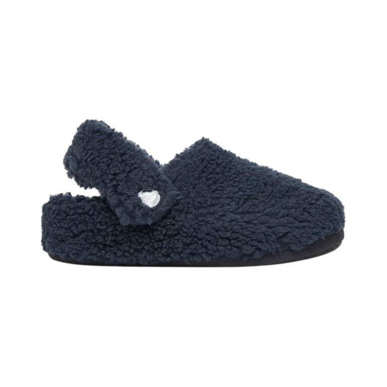 Crocs Hausschuhe Classic Cozzzy Slipper (Kunstfell, warm) navyblau Kinder - 1 Paar