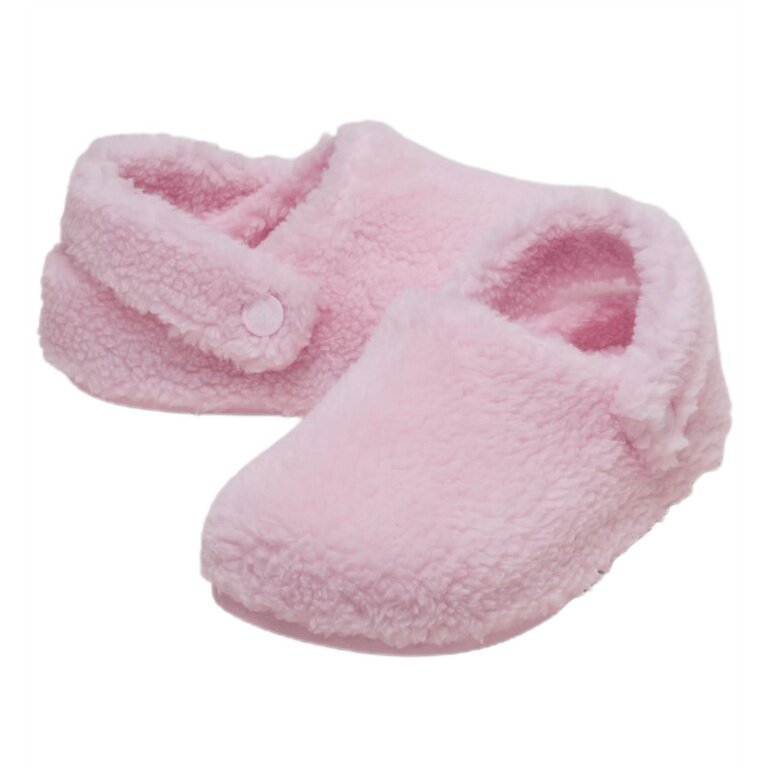 Crocs Hausschuhe Classic Cozzzy Slipper (Kunstfell, warm) pink Mädchen - 1 Paar