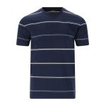 Cruz Freizeit-Tshirt Austin Striped (Baumwolle) navyblau Herren