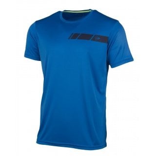 Dunlop Tennis-Tshirt Club Crew (100% Polyester) blau Herren