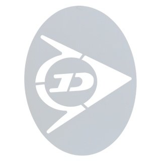 Dunlop Logoschablone für Squashsaite/Squashschläger transparent - 1 Stück