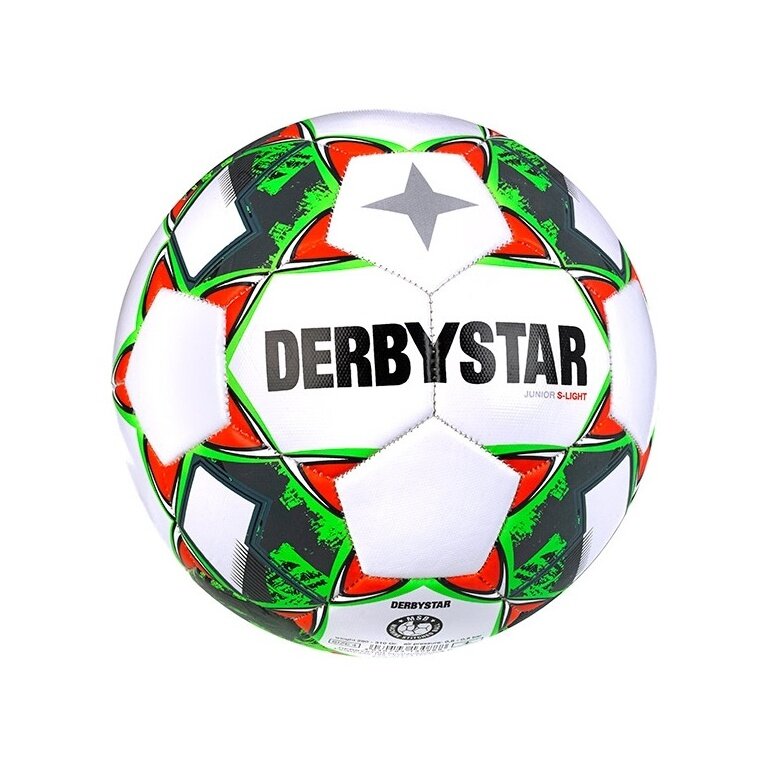 Derbystar Fussball Junior S-Light v23 (Freizeitball) weiss/grün/rot - 1 Ball