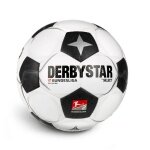 Derbystar Freizeitball - MINI Classic Bundesliga Brilliant v24 weiss/schwarz - 1 Miniball (Umfang: 47cm)