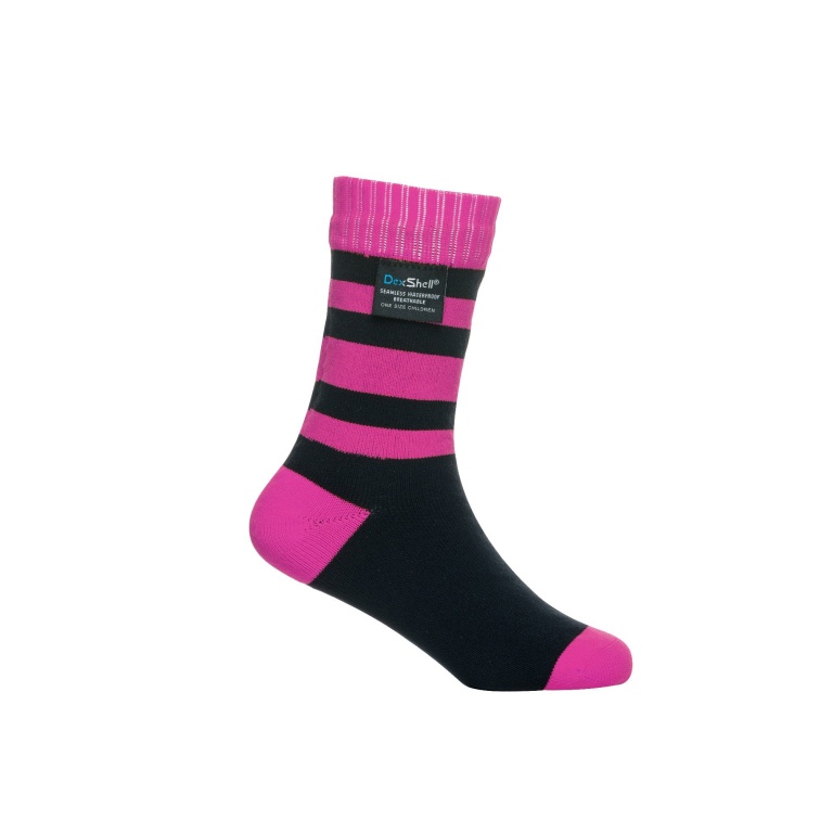 DexShell Socke Stripe wasserdicht pink Kinder - 1 Paar