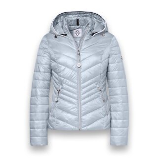 District Übergangsjacke Magnolia (mit Kapuze, wasserabweisend) silberblau Damen