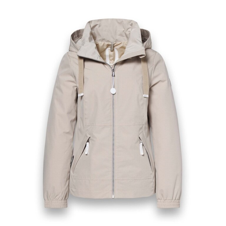 District Übergangsjacke Morning Glory (mit Kapuze, wasserabweisend) sandbraun Damen