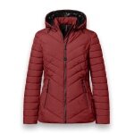 District Winter-Steppjacke Kaprun (mit Kapuze, wasserabweisend) rot Damen