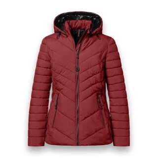 District Winter-Steppjacke Kaprun (mit Kapuze, wasserabweisend) rot Damen
